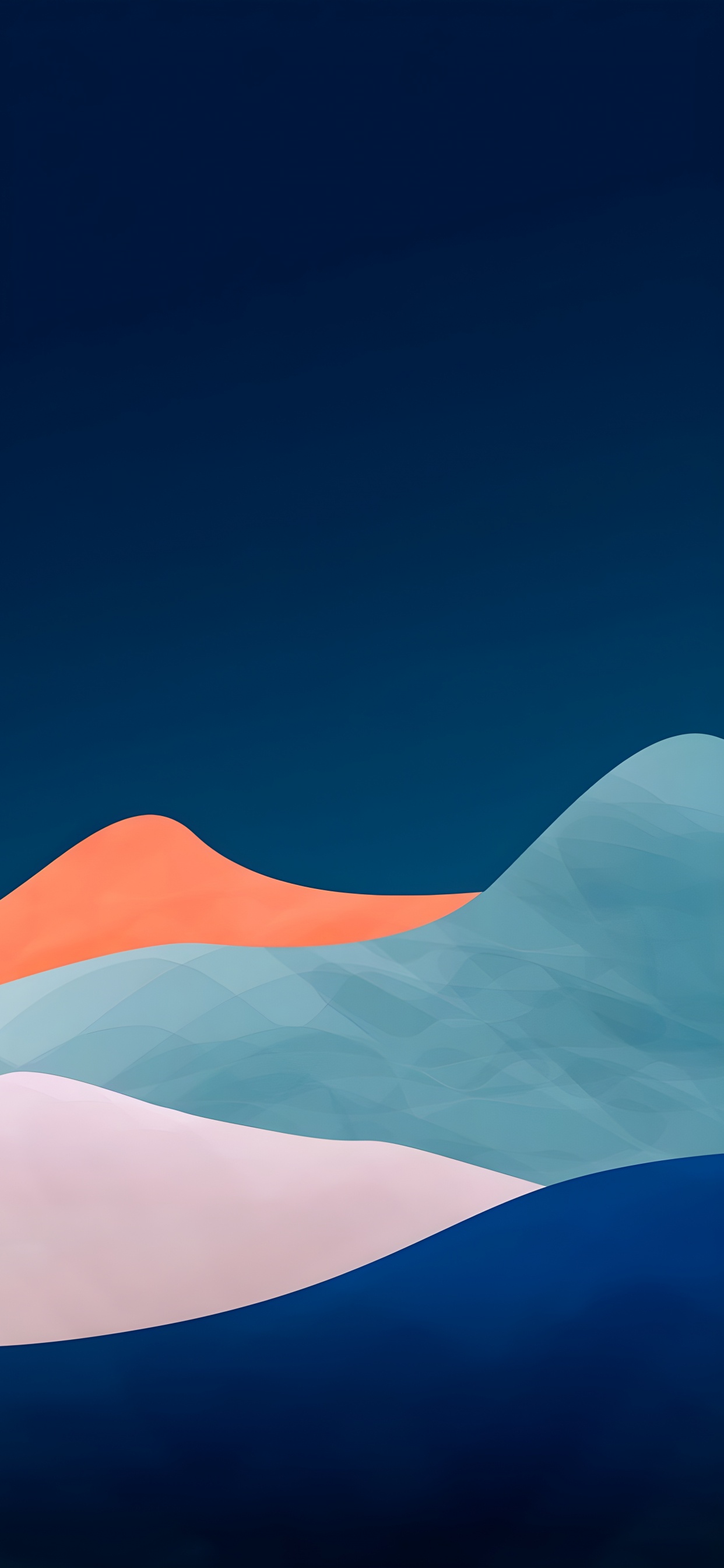 Azure, Pente, Drapeau, Art, de Teintes et de Nuances. Wallpaper in 1242x2688 Resolution