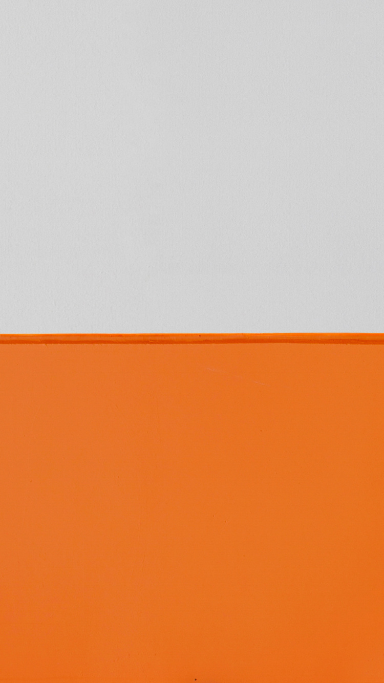 Orange Und Weiß Gestrichene Wand. Wallpaper in 750x1334 Resolution
