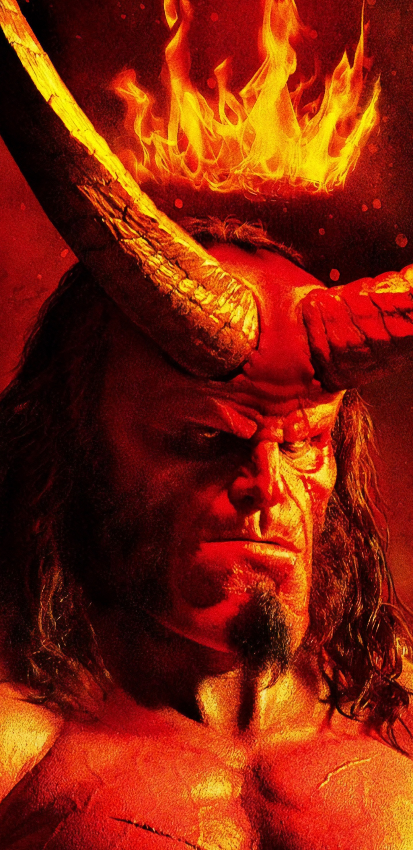 Mann Mit Feuer im Mund. Wallpaper in 1440x2960 Resolution