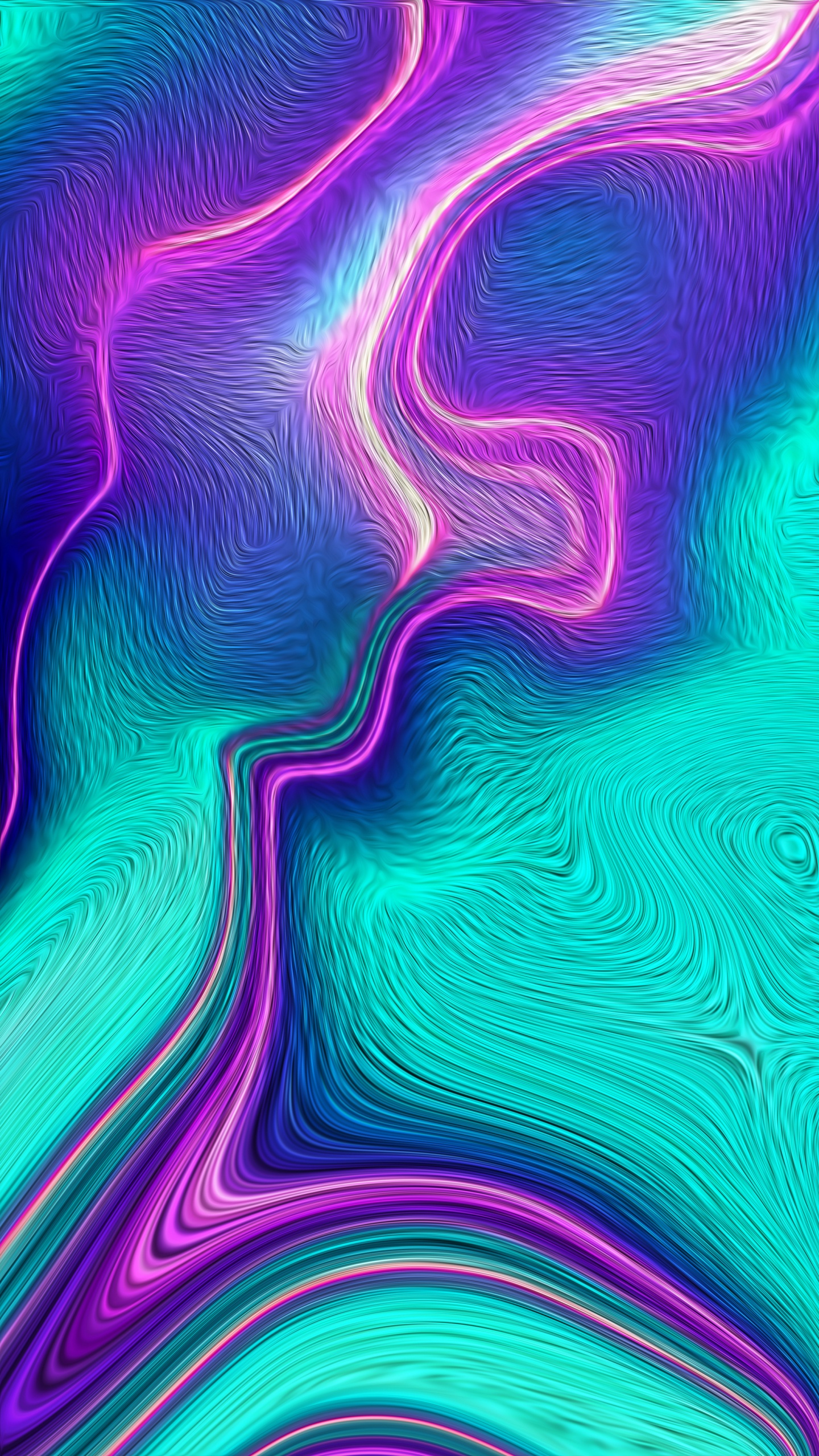 Fraktale Kunst, Farbigkeit, Licht, Purpur, Pink. Wallpaper in 1440x2560 Resolution