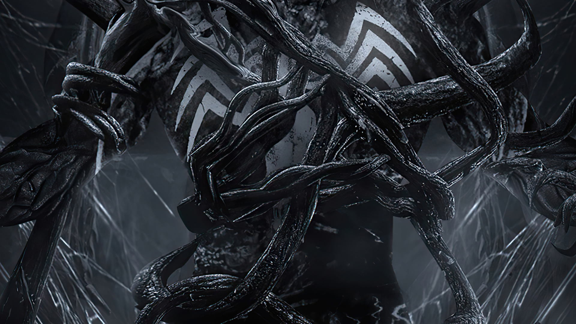 Homme Araignée Venimeux, Spider-man, Venin, Dessin, Superhero. Wallpaper in 1920x1080 Resolution