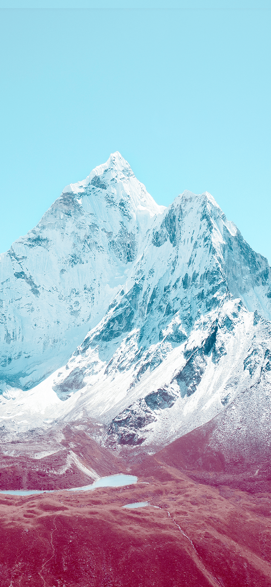 Apple, Neige, Paysage Naturel, Pente, Calotte de Glace. Wallpaper in 1125x2436 Resolution