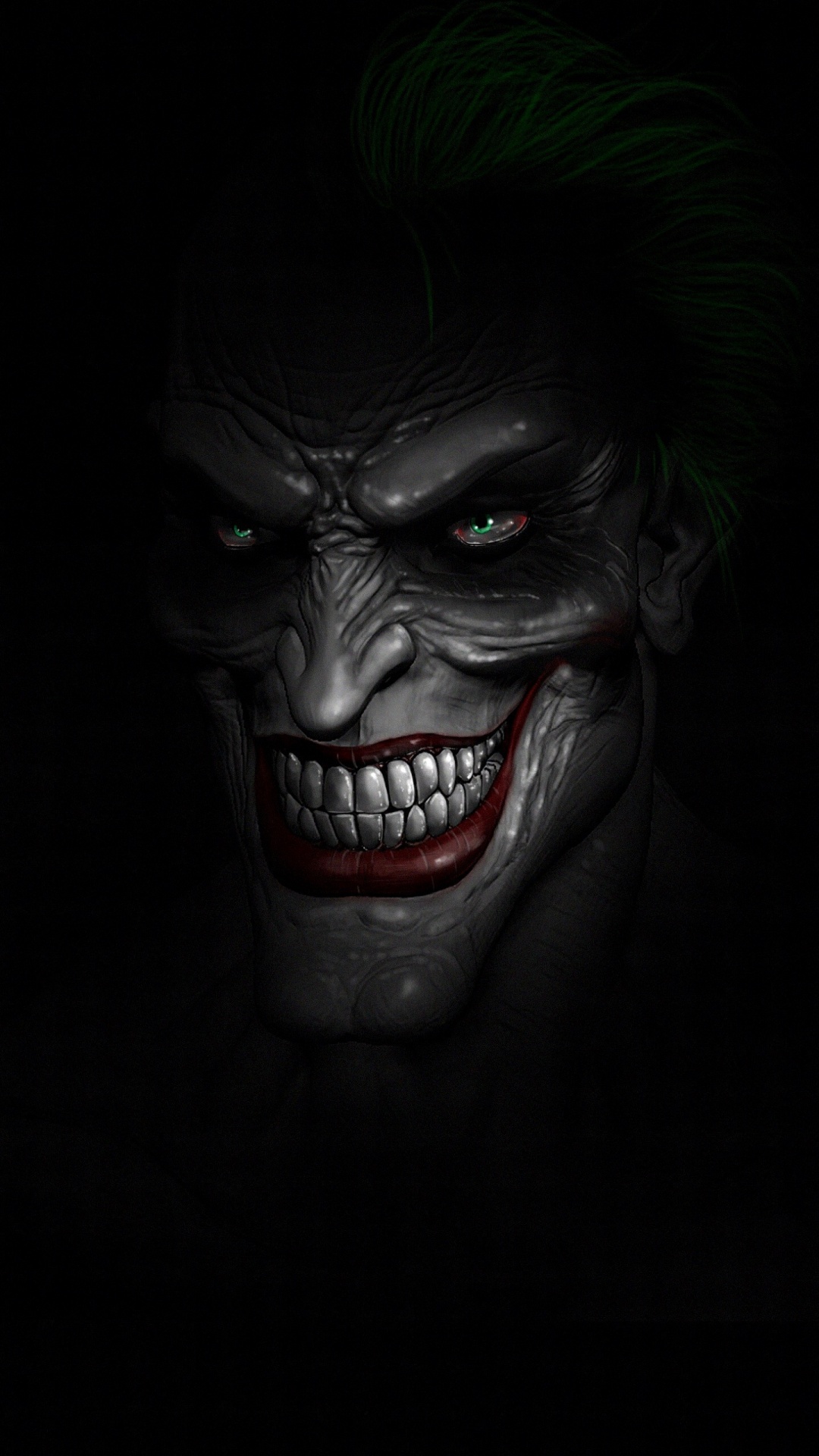Joker, Kunst, Batman, Minimalismus, Kiefer. Wallpaper in 1080x1920 Resolution