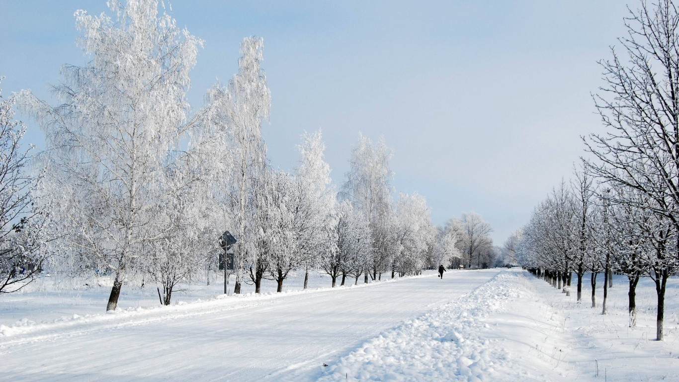 冻结, 滑雪道, 雪道, 天空 壁纸 1366x768 允许