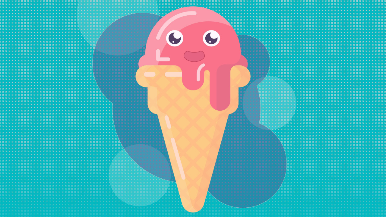 Green and Brown Ice Cream. Wallpaper in 1280x720 Resolution