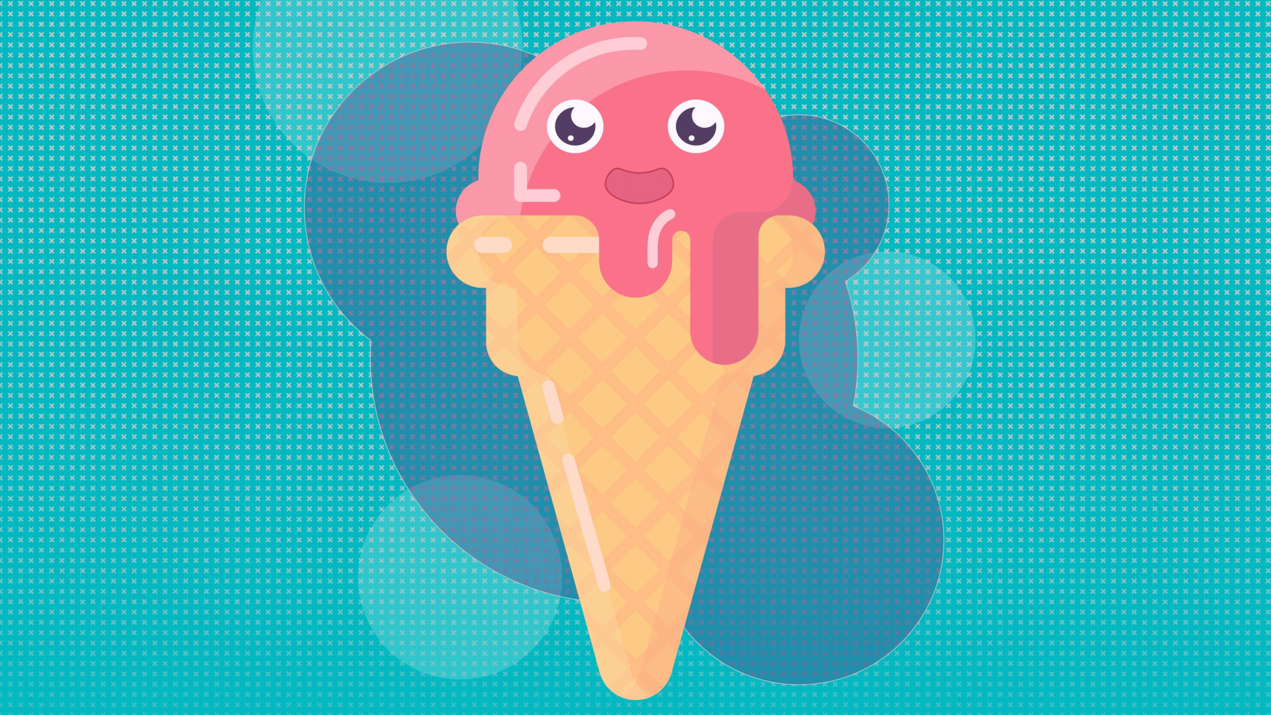 Green and Brown Ice Cream. Wallpaper in 2560x1440 Resolution