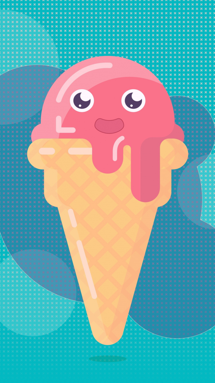 Green and Brown Ice Cream. Wallpaper in 750x1334 Resolution