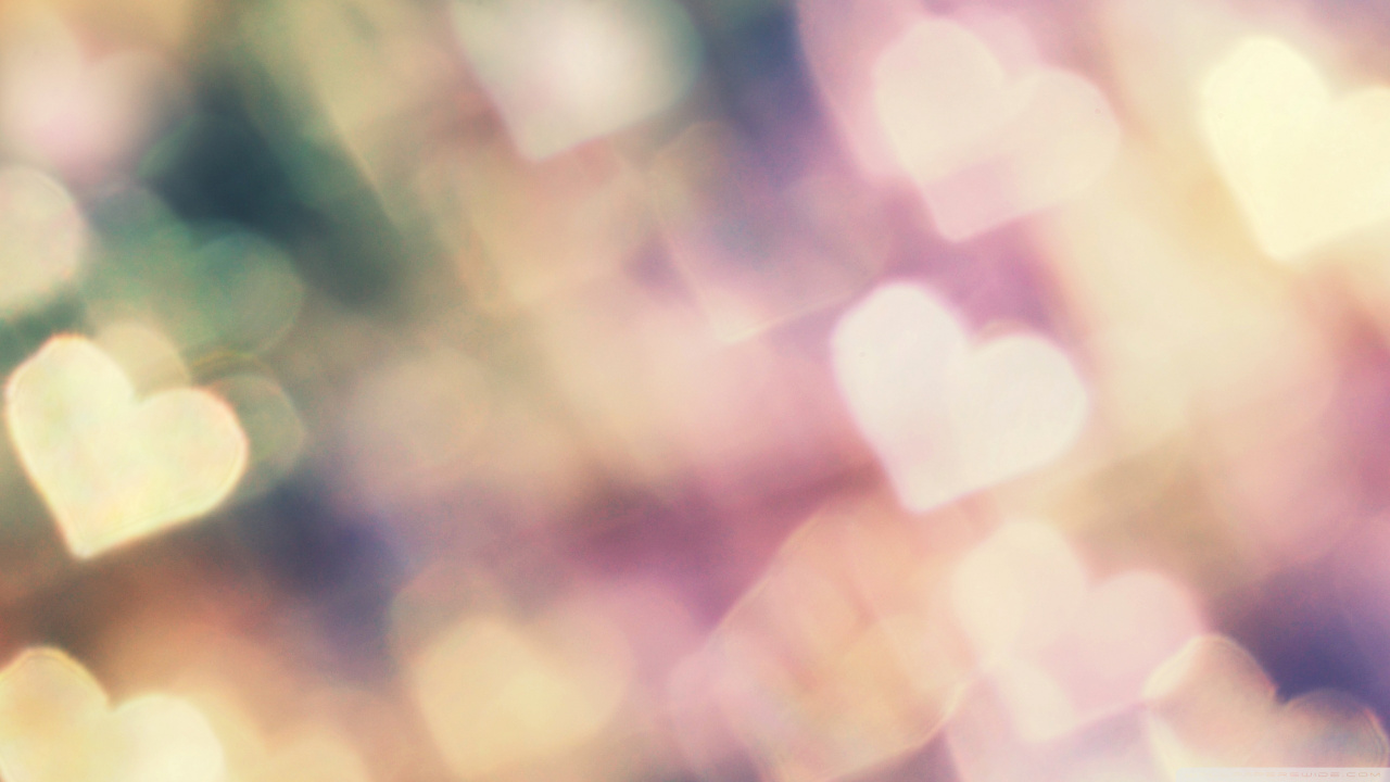 Lumières Bokeh Blanches et Roses. Wallpaper in 1280x720 Resolution