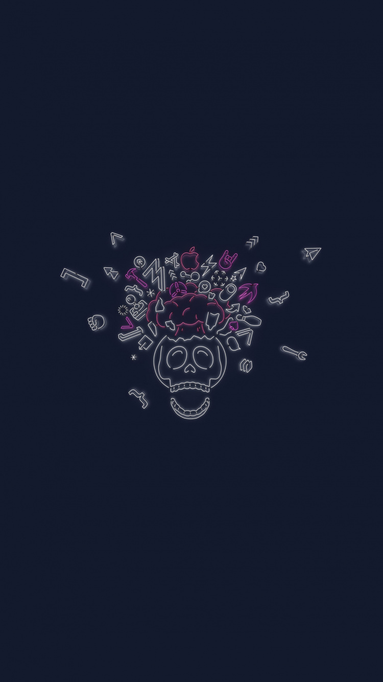 IPhone, WWDC 2019, Apple, IOS 13, Jeu de Couleurs Clair Sur Foncé. Wallpaper in 750x1334 Resolution