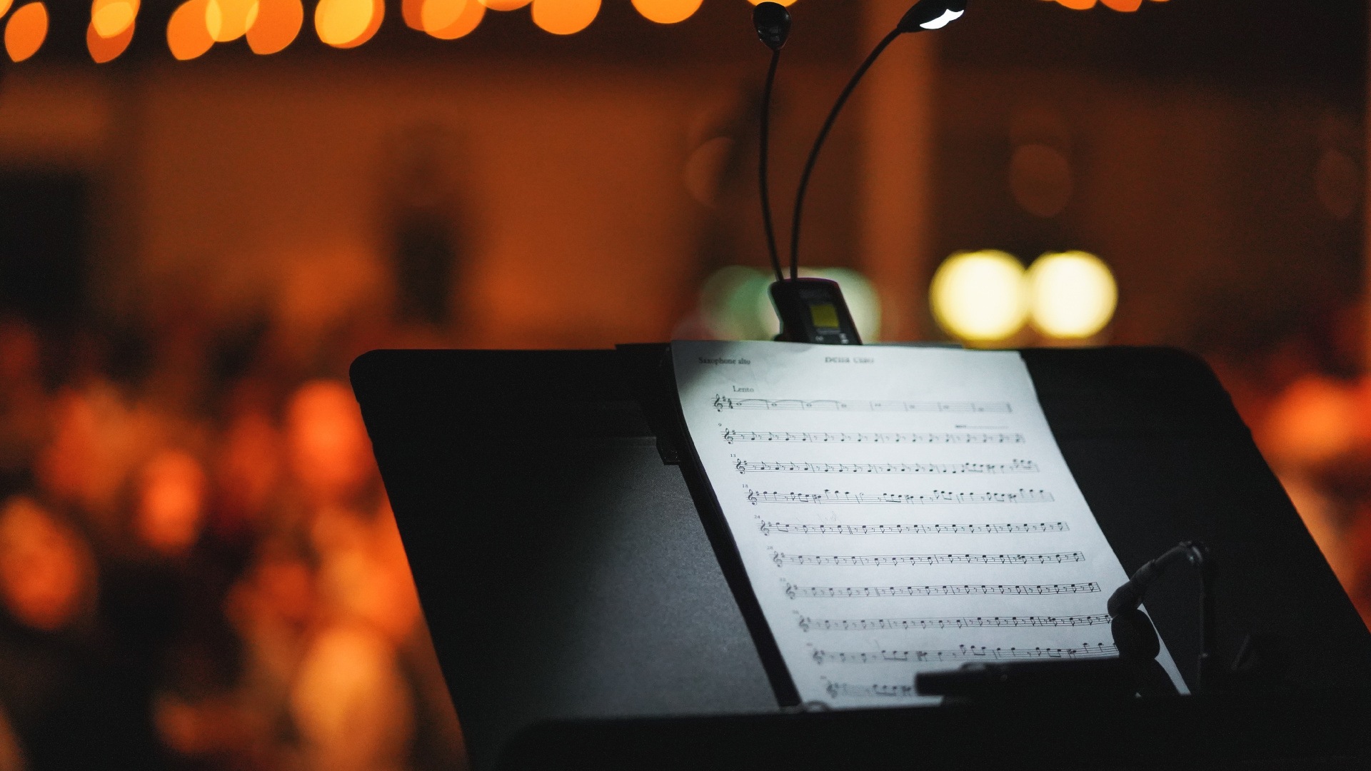 Noten, Musikalische Note, Orange, Veranstaltung, Leuchte. Wallpaper in 1920x1080 Resolution