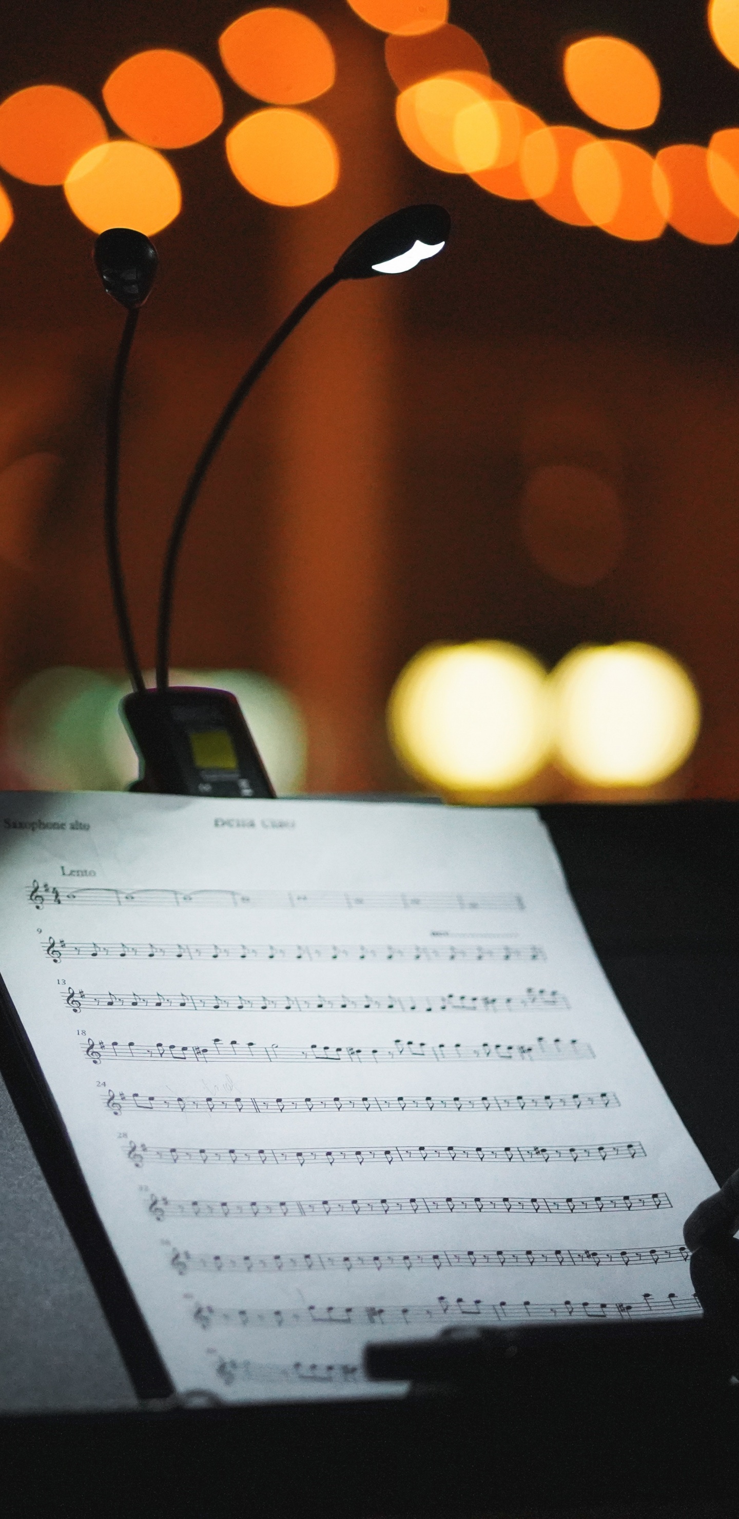 Partitura, Nota Musical, Naranja, Evento, Luminaria. Wallpaper in 1440x2960 Resolution