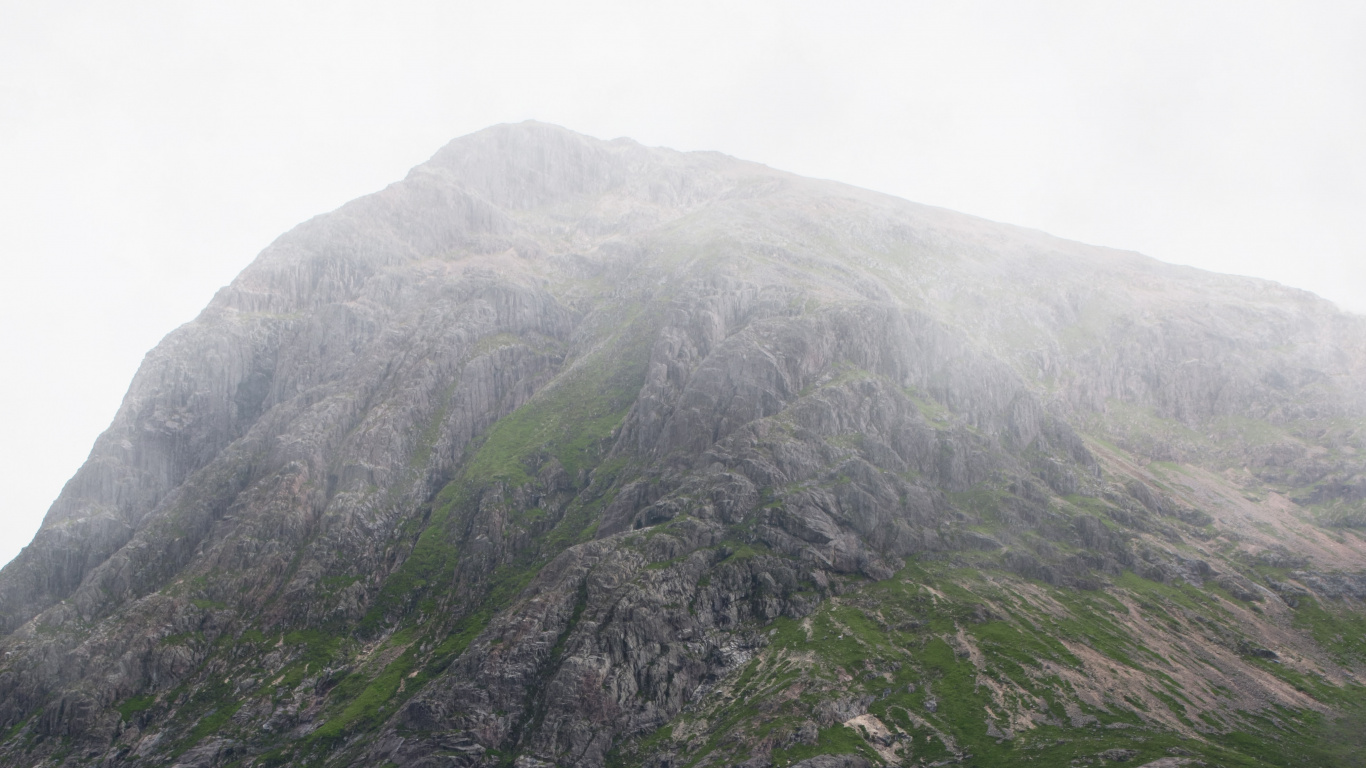 Buachaille Etive Mr., Hochland, Bergigen Landschaftsformen, Grünland, Hill. Wallpaper in 1366x768 Resolution