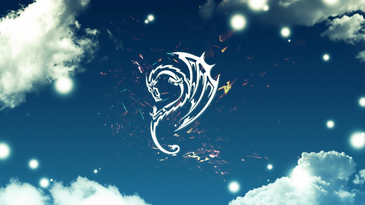 White and Blue Lightning Illustration. Wallpaper in 1280x720 Resolution