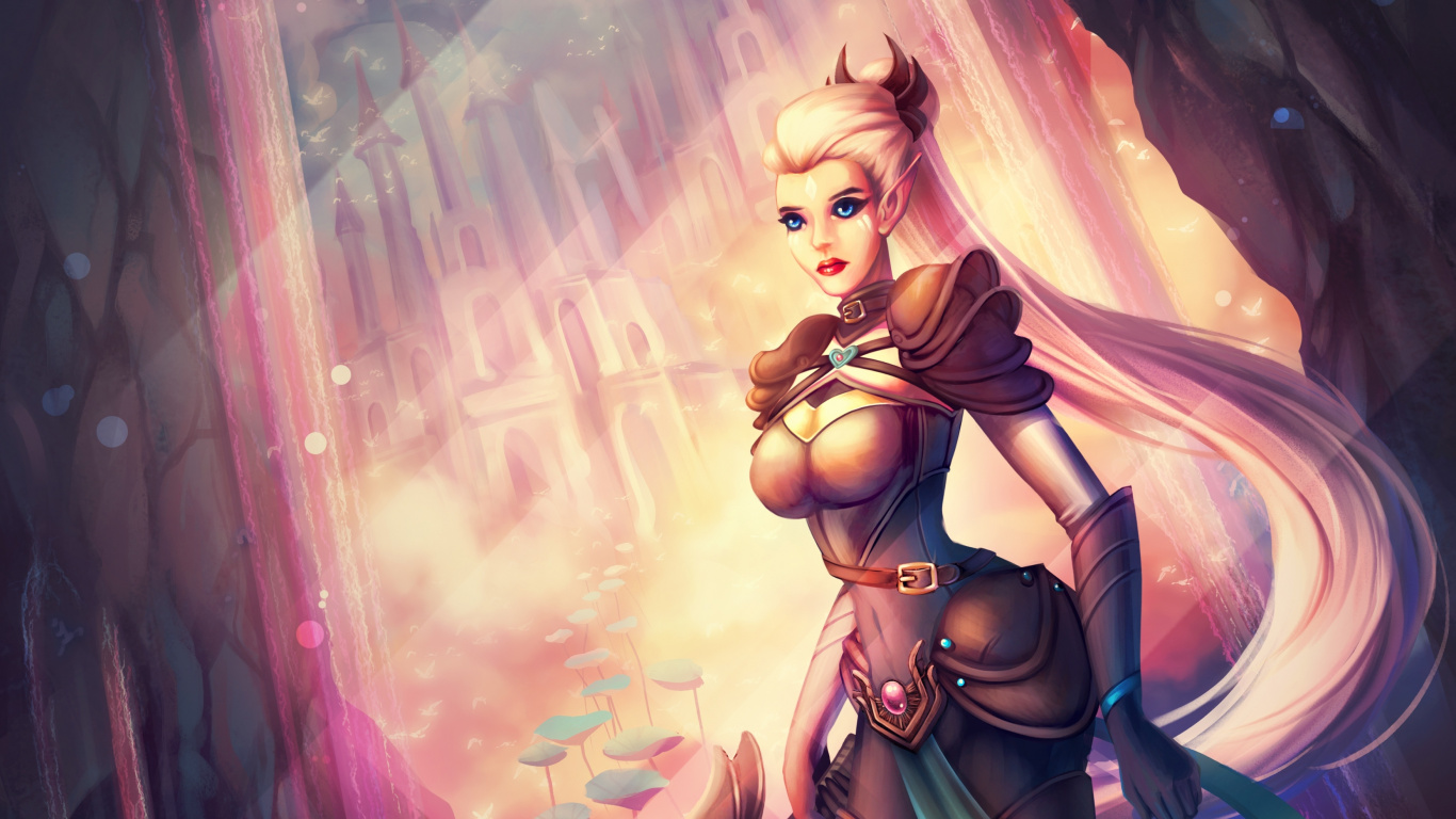 Femme en Soutien-gorge Noir et Jupe Personnage Anime. Wallpaper in 1366x768 Resolution