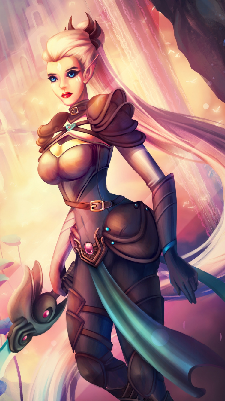 Femme en Soutien-gorge Noir et Jupe Personnage Anime. Wallpaper in 750x1334 Resolution