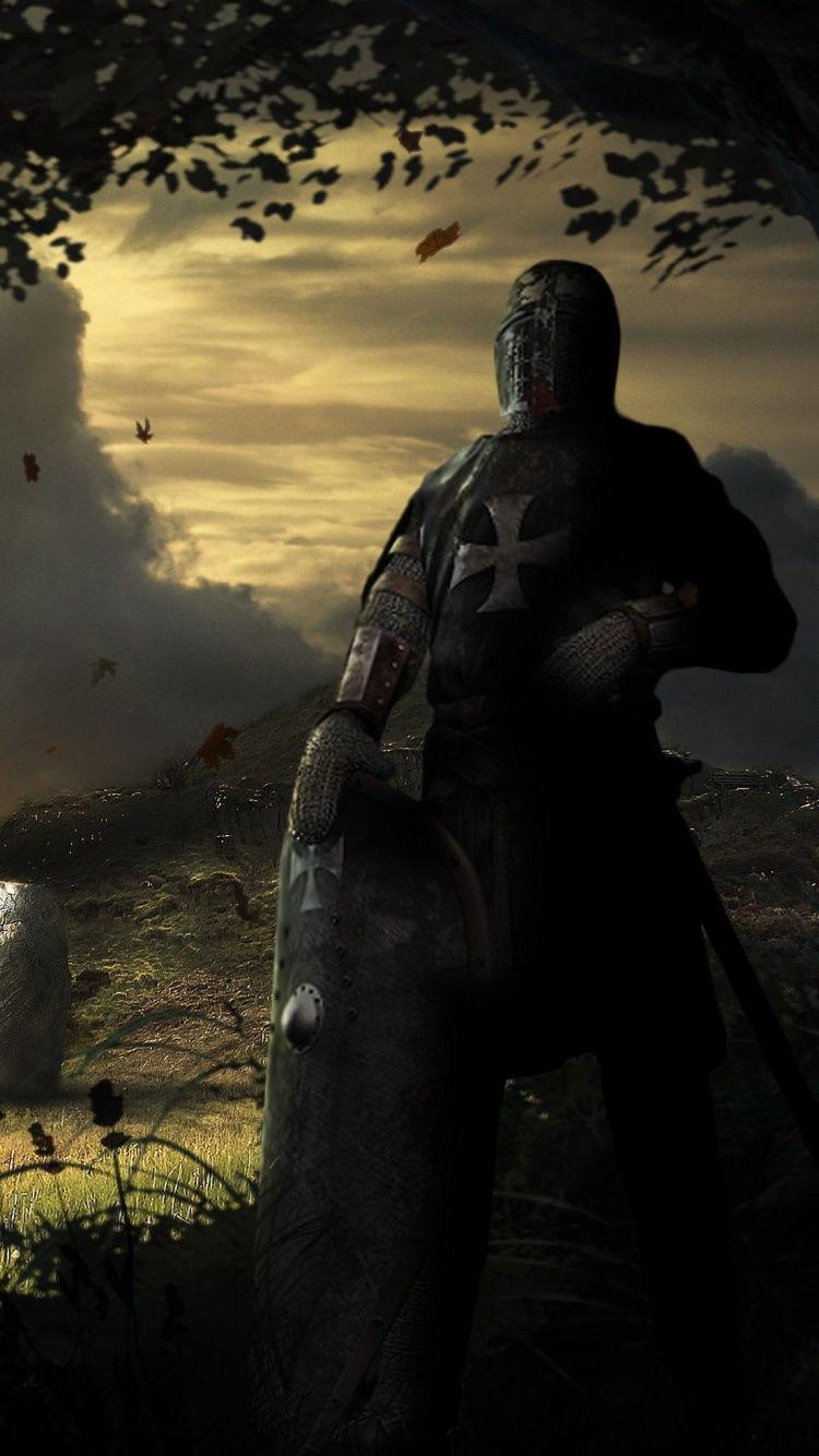 Castle on Green Grass Field. Wallpaper in 750x1334 Resolution