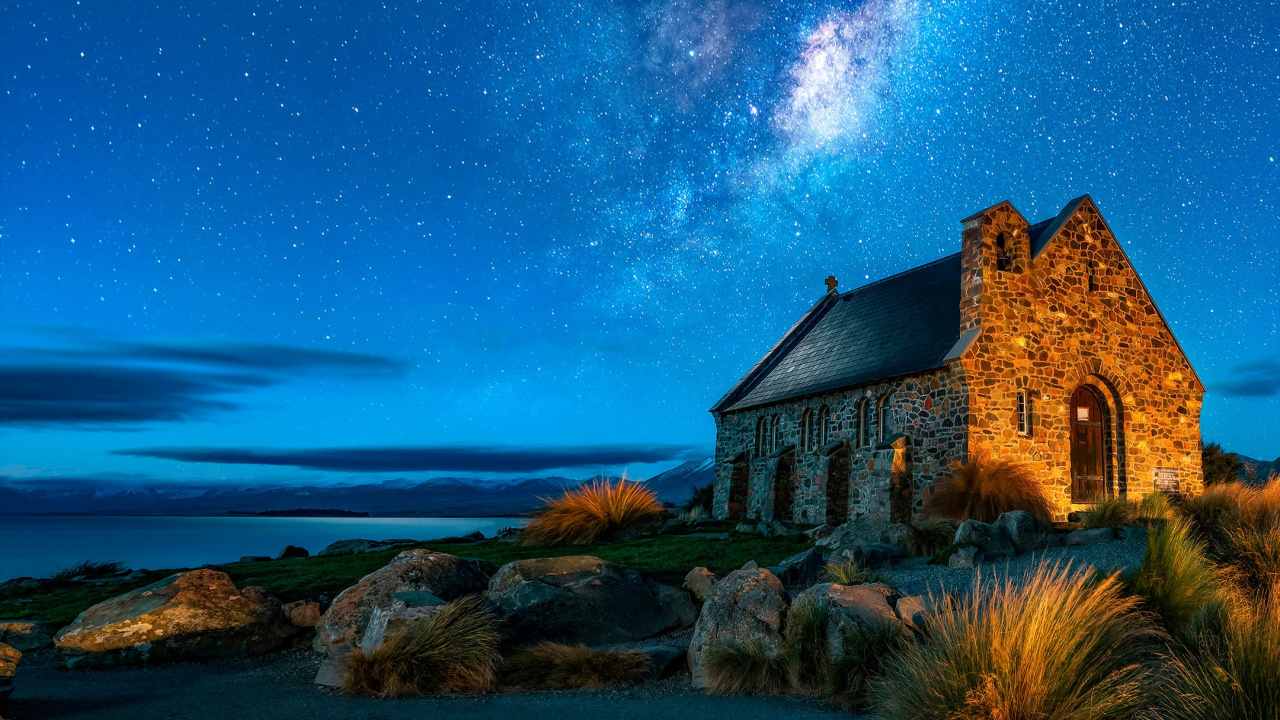 ZTE, ZTE Axon M, Voie Lactée, Nuit, Paysage Naturel. Wallpaper in 1280x720 Resolution