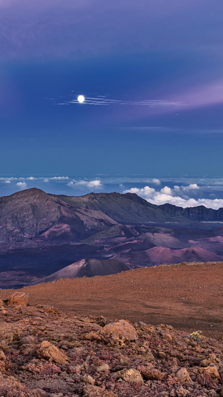 多山的地貌, 高地, 荒野, 跌倒了, 天空 壁纸 720x1280 允许