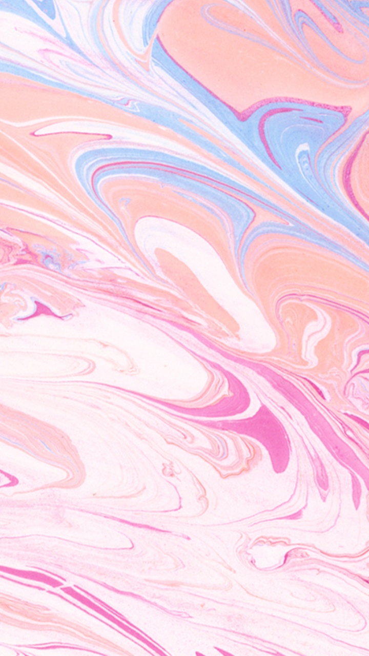 Pink and Blue Abstract Painting. Wallpaper in 720x1280 Resolution