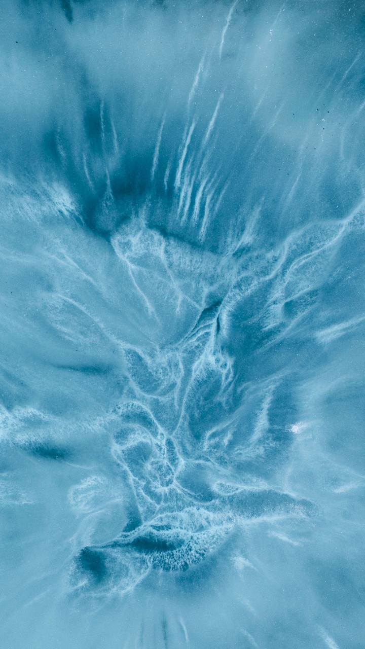 Blaue Und Weiße Abstrakte Malerei. Wallpaper in 720x1280 Resolution