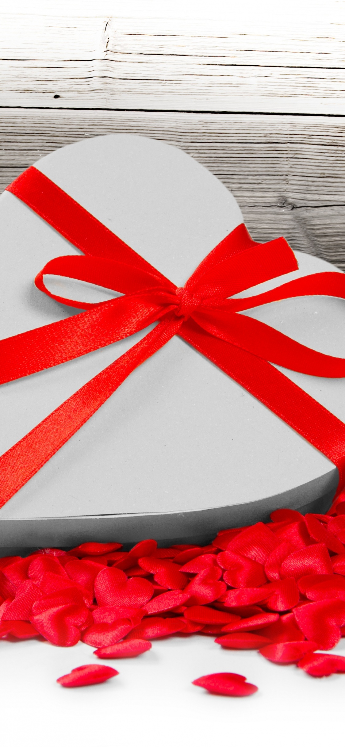 le Jour de Valentines, Cœur, Red, Amour, Cadeau. Wallpaper in 1125x2436 Resolution