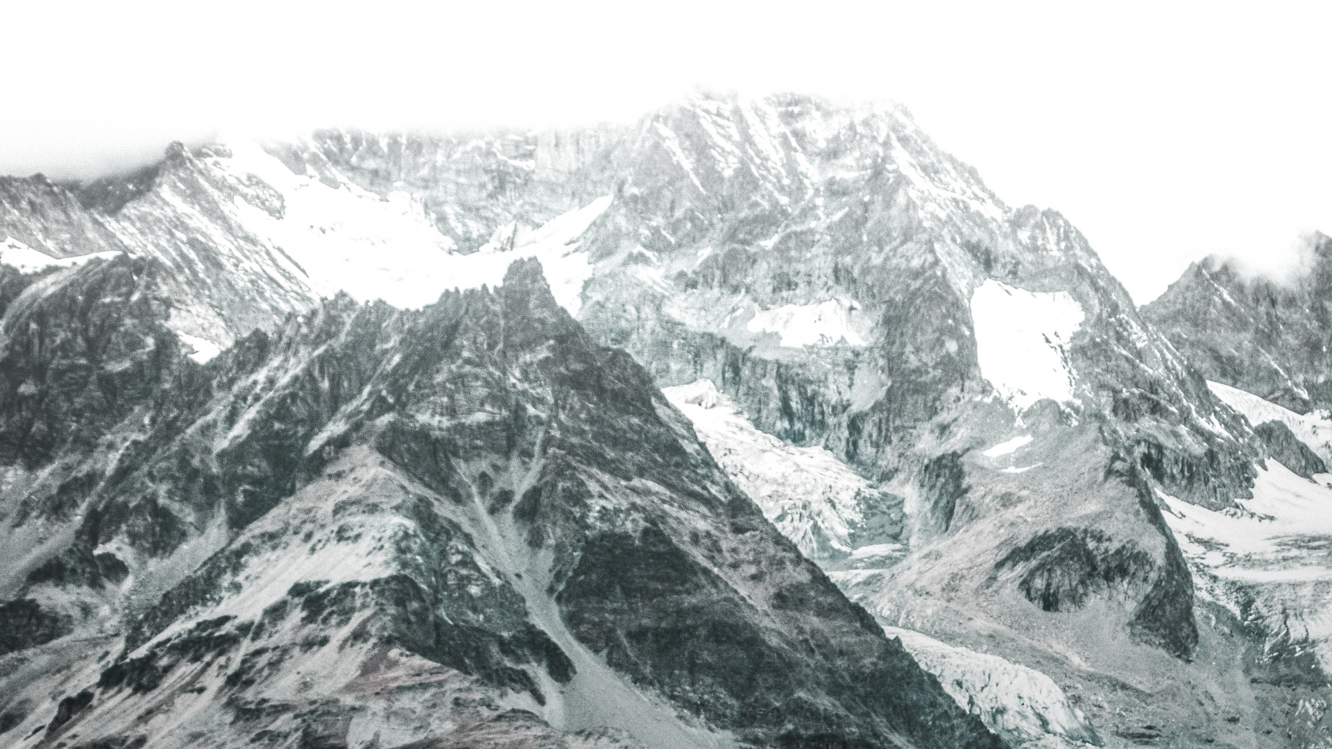 Mountainous Landforms, Mountain, White, Mountain Range, Highland. Wallpaper in 1920x1080 Resolution