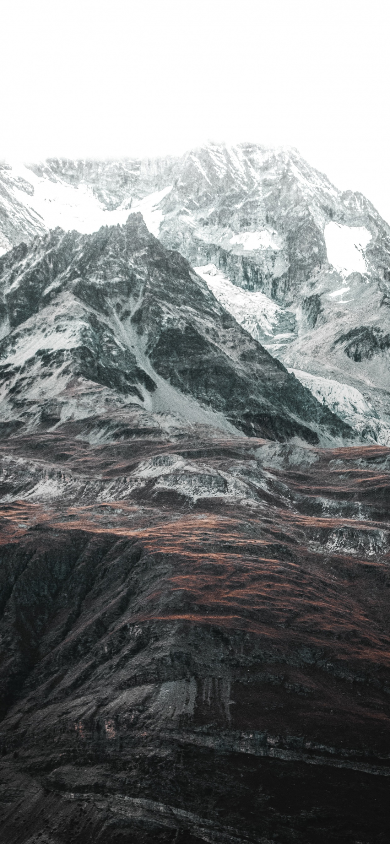 Bergigen Landschaftsformen, Wei, Bergkette, Hochland, Grat. Wallpaper in 1242x2688 Resolution