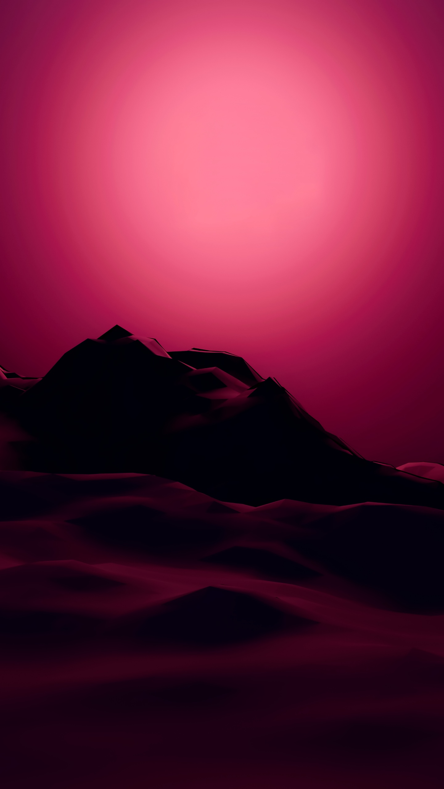 Atmosphère, Purple, Afterglow, Pente, Paysage Naturel. Wallpaper in 1440x2560 Resolution