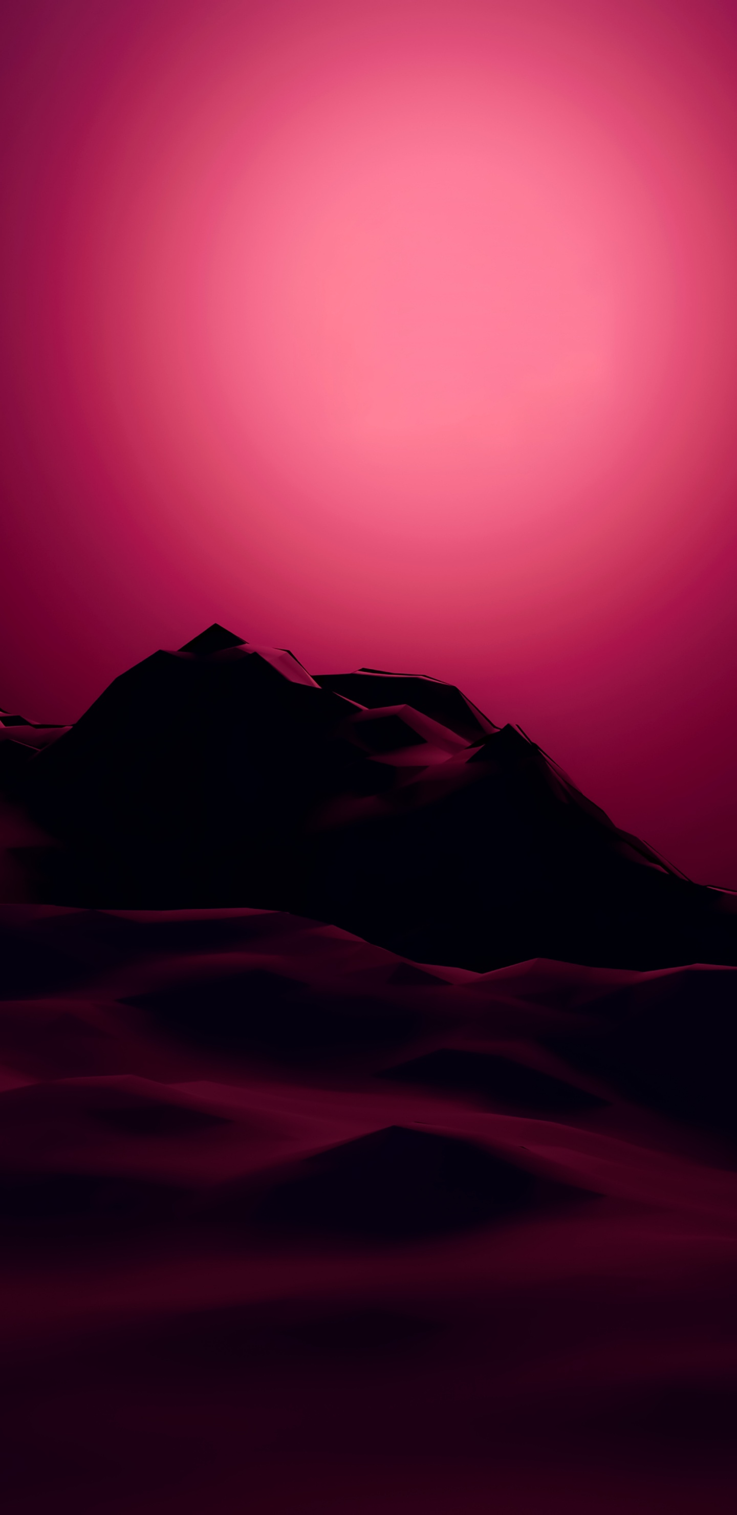 Atmosphere, Purple, Afterglow, Slope, Natural Landscape. Wallpaper in 1440x2960 Resolution