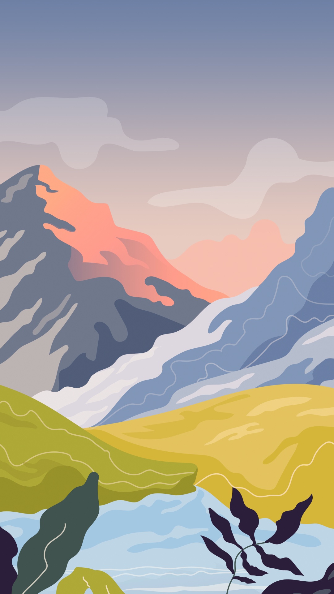 Art, Painting, Canvas, Poster, Landscape Painting. Wallpaper in 1080x1920 Resolution