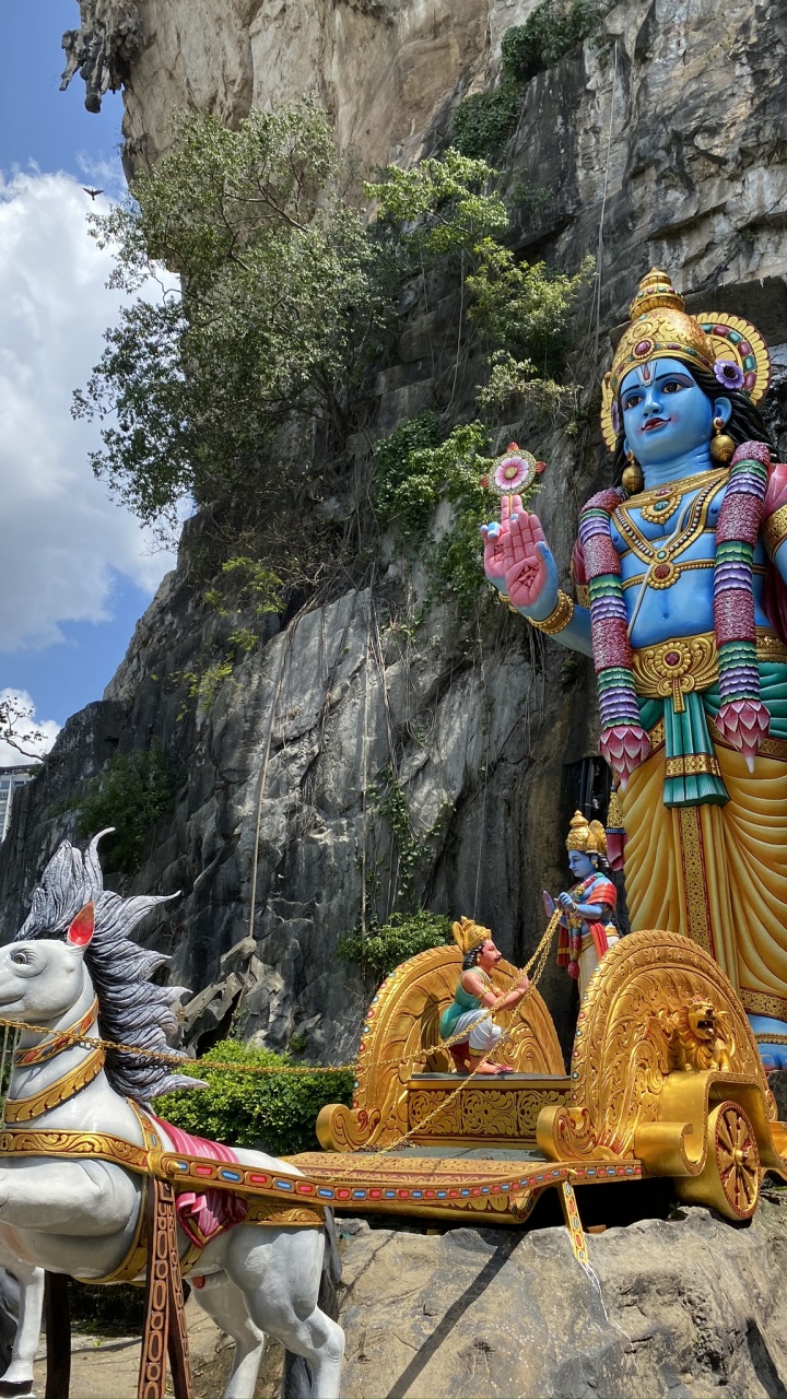 Malaysia, Hindu Temple, Tourism, Tourist Attraction, Temple. Wallpaper in 720x1280 Resolution