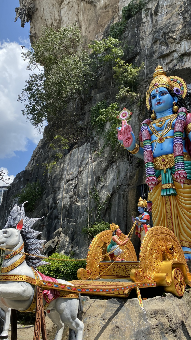 Malaysia, Hindu Temple, Tourism, Tourist Attraction, Temple. Wallpaper in 750x1334 Resolution