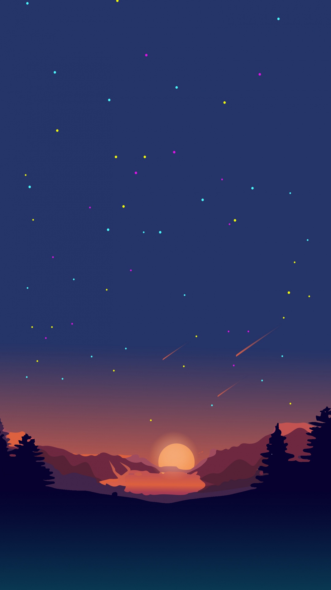 简约, 气氛, 性质, Azure, 自然景观 壁纸 1080x1920 允许