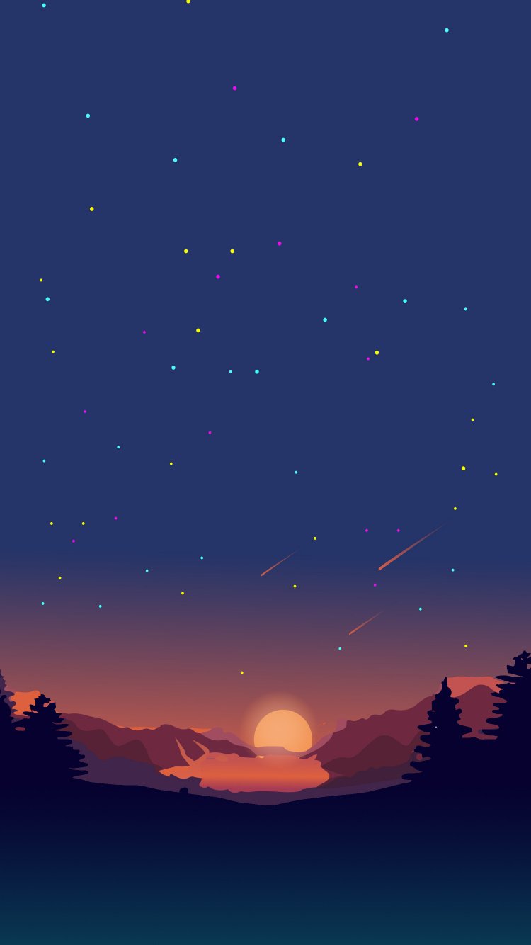 Minimalisme, Atmosphère, Nature, Azure, Paysage Naturel. Wallpaper in 750x1334 Resolution