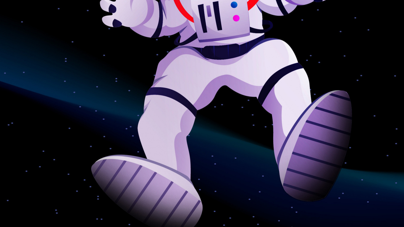 Raum, Astronaut, Kunst, Poster, Ausstellung. Wallpaper in 1366x768 Resolution