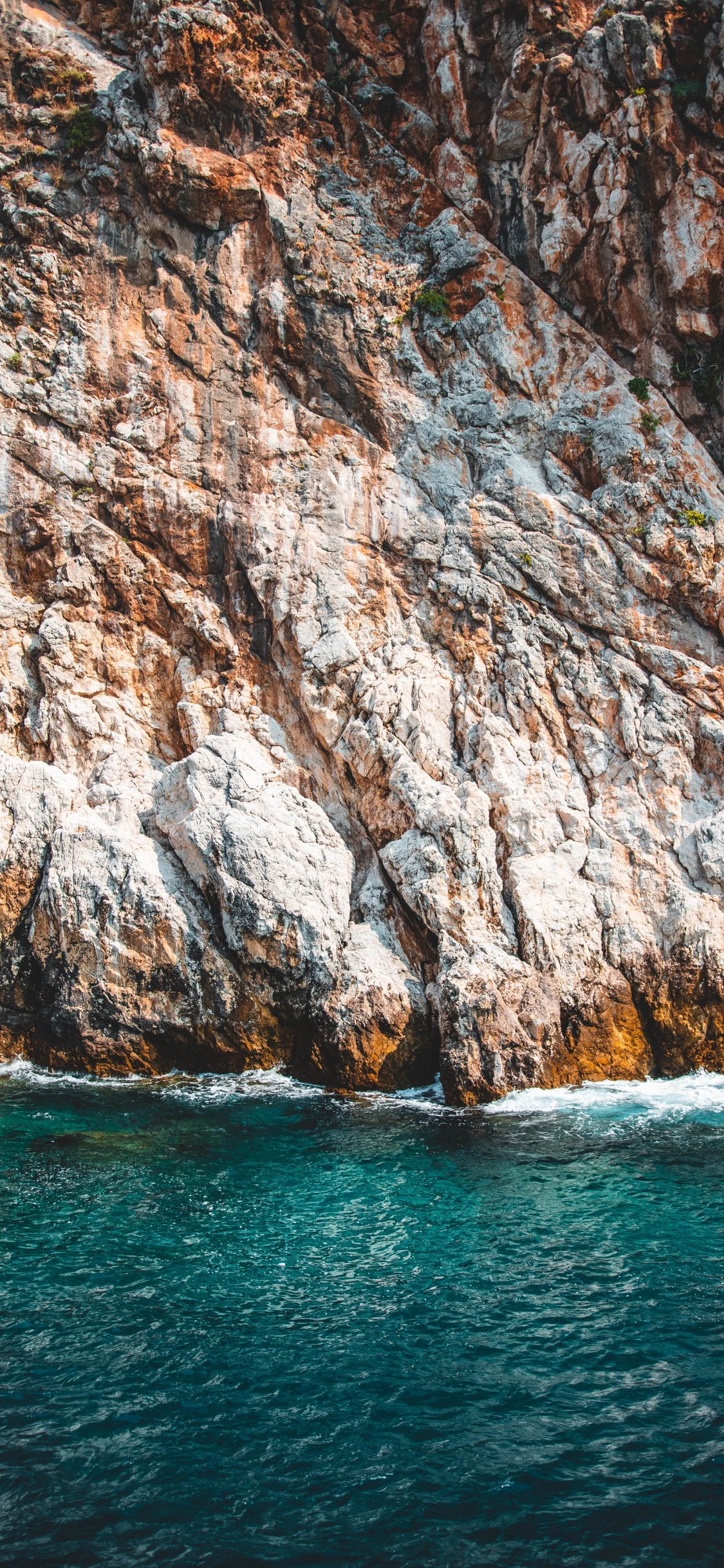 Mar, Cuerpo de Agua, Acantilado, Costa, Turquesa. Wallpaper in 1125x2436 Resolution