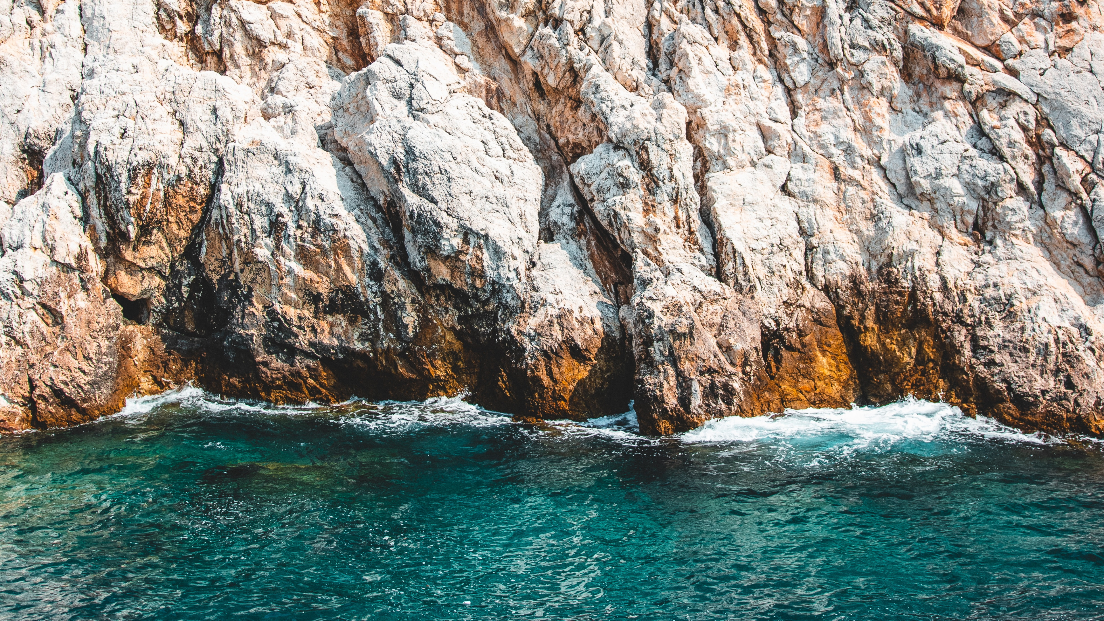 Sea, Body of Water, Rock, Formation, Cliff. Wallpaper in 3840x2160 Resolution