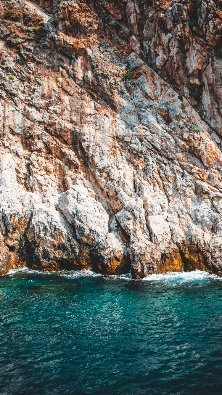 Mer, Corps de L'eau, Rock, Formation, Falaise. Wallpaper in 750x1334 Resolution