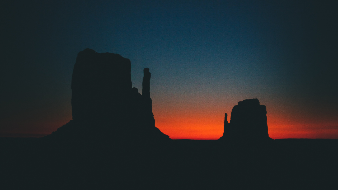 Puesta, Afterglow, Atardecer, Ambiente, Noche. Wallpaper in 1280x720 Resolution