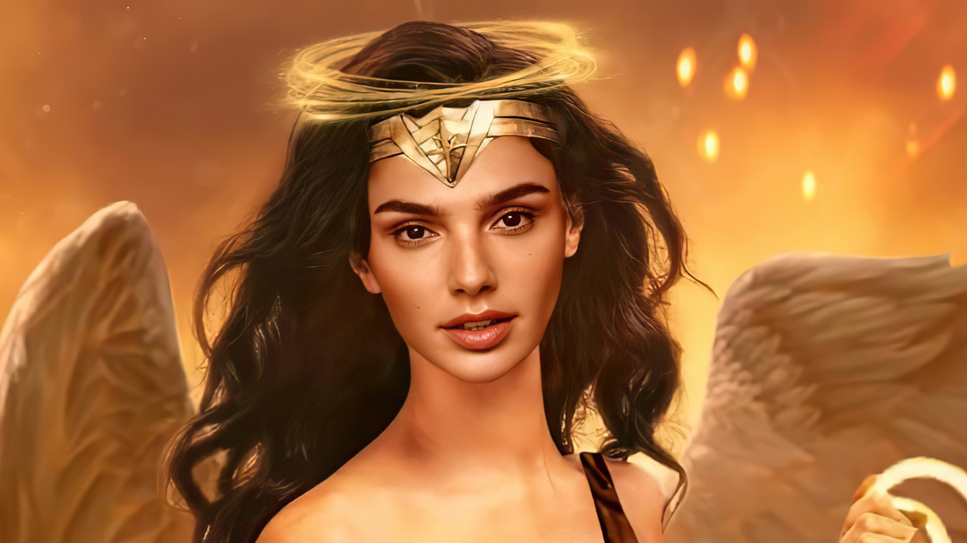 Beauté, Gal Gadot, Wonder Woman, Peau, Sourcil. Wallpaper in 1366x768 Resolution