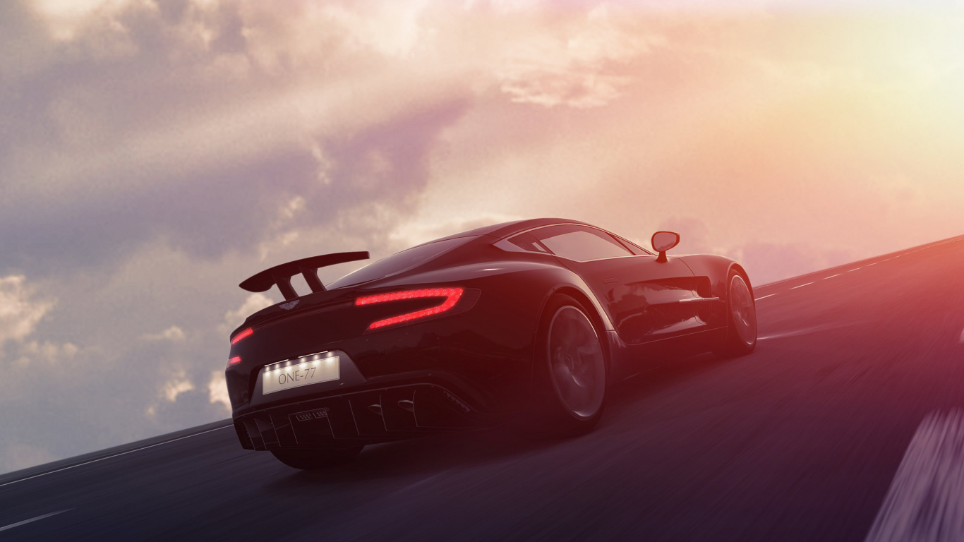 Roter Ferrari 458 Italia Unterwegs. Wallpaper in 1366x768 Resolution