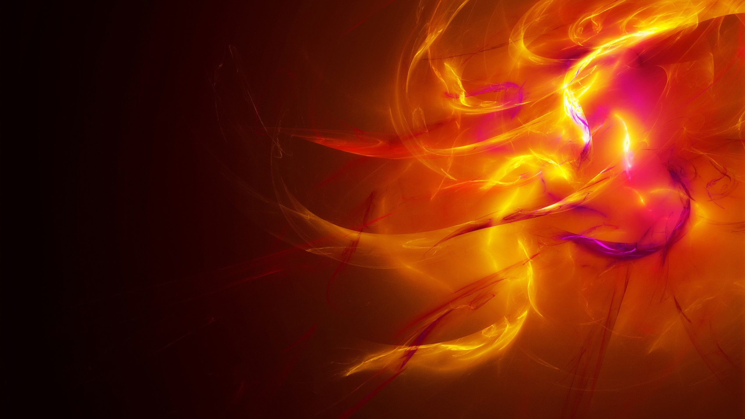 红色的, 橙色, 光, 特效 壁纸 2560x1440 允许