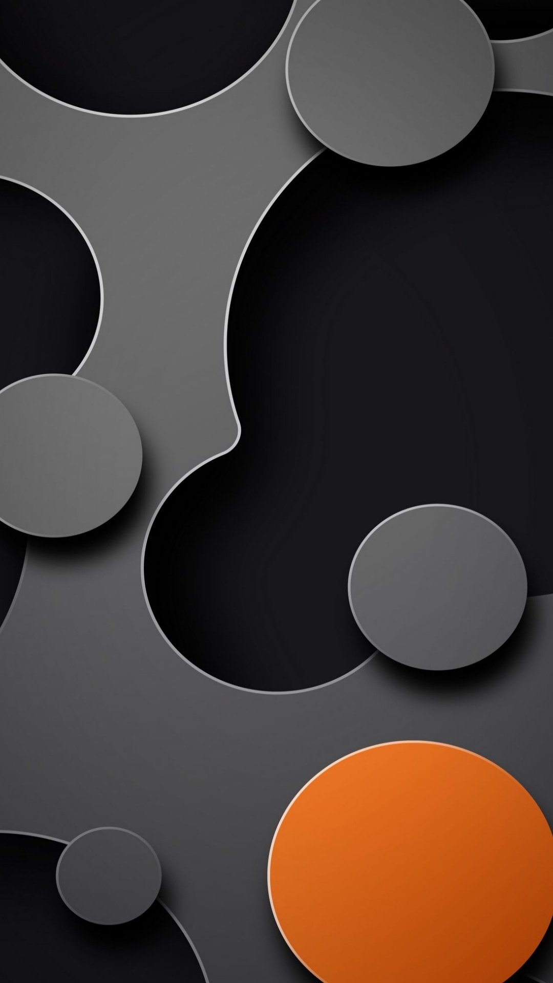 Orange, Design, Muster, Farbigkeit, Schwarz. Wallpaper in 1080x1920 Resolution