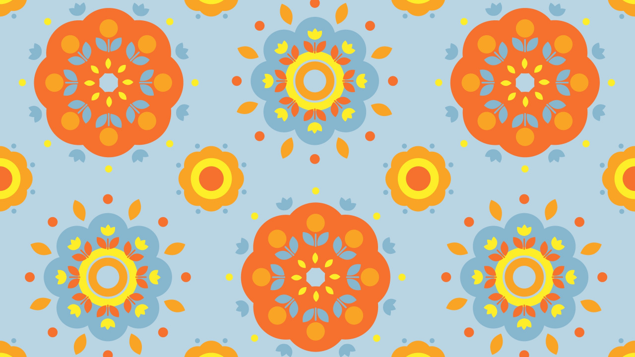 Gelbe Und Weiße Blumenillustration. Wallpaper in 1280x720 Resolution