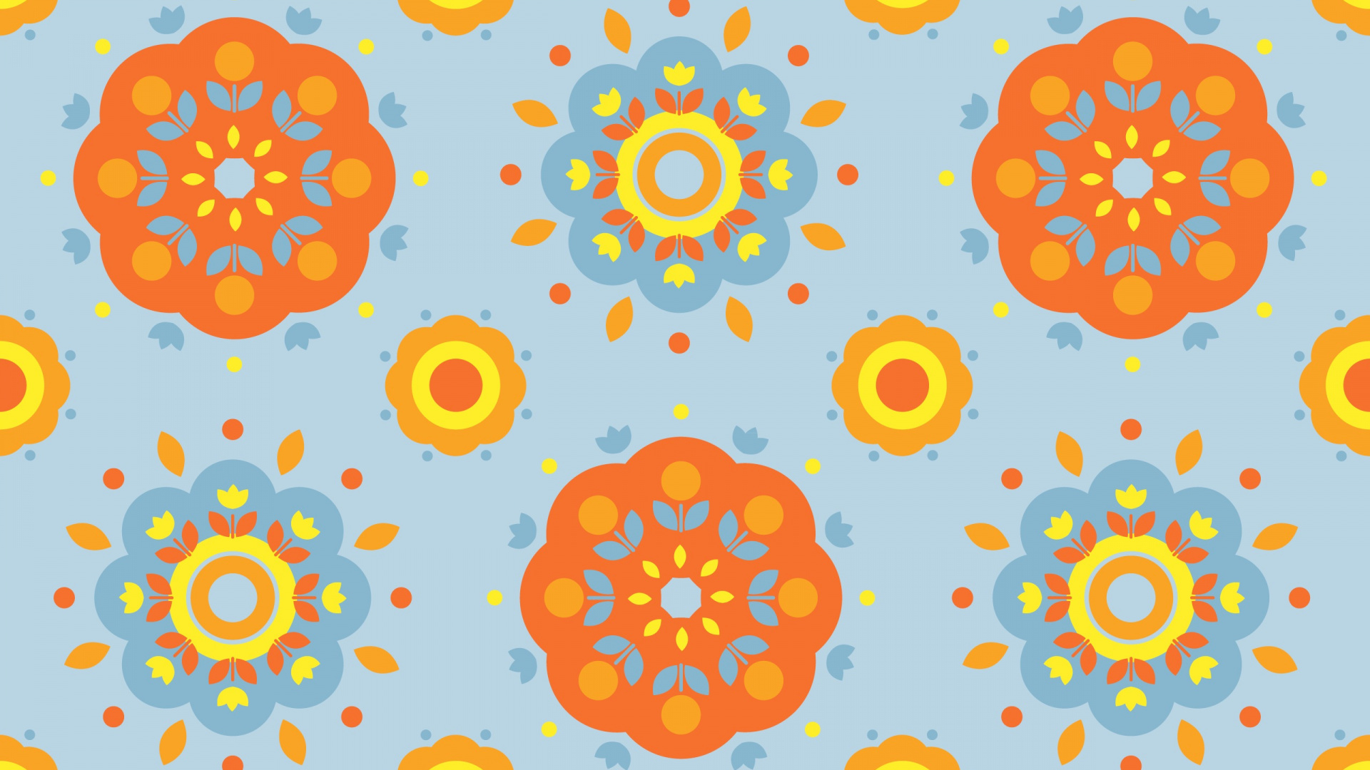 Gelbe Und Weiße Blumenillustration. Wallpaper in 1920x1080 Resolution