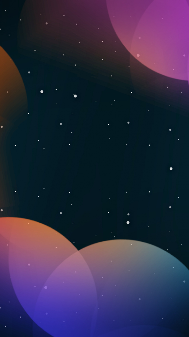 宇宙, 圆圈, 气氛, 性质, Azure 壁纸 750x1334 允许