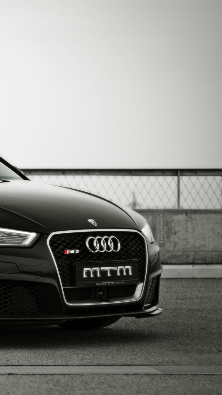 Black Mercedes Benz Coupe on Gray Pavement. Wallpaper in 750x1334 Resolution