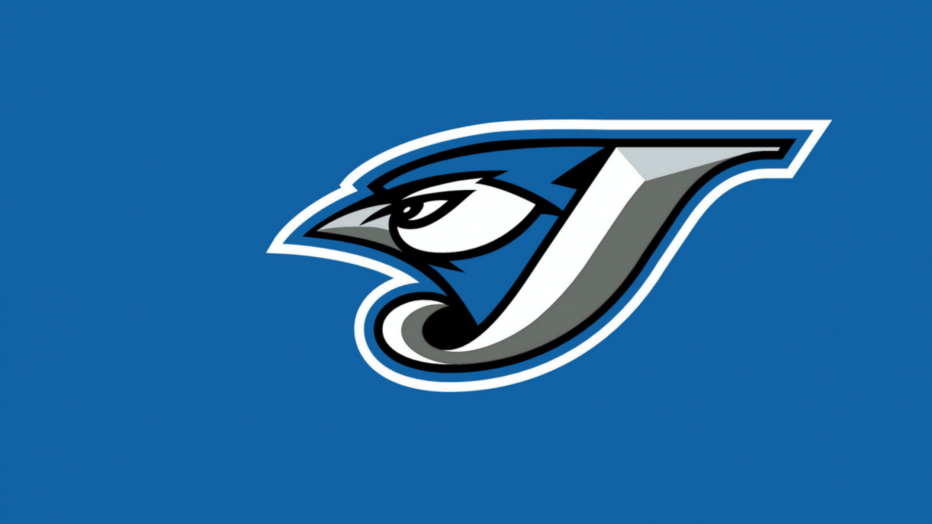 Blau-weißes Vogellogo. Wallpaper in 1920x1080 Resolution