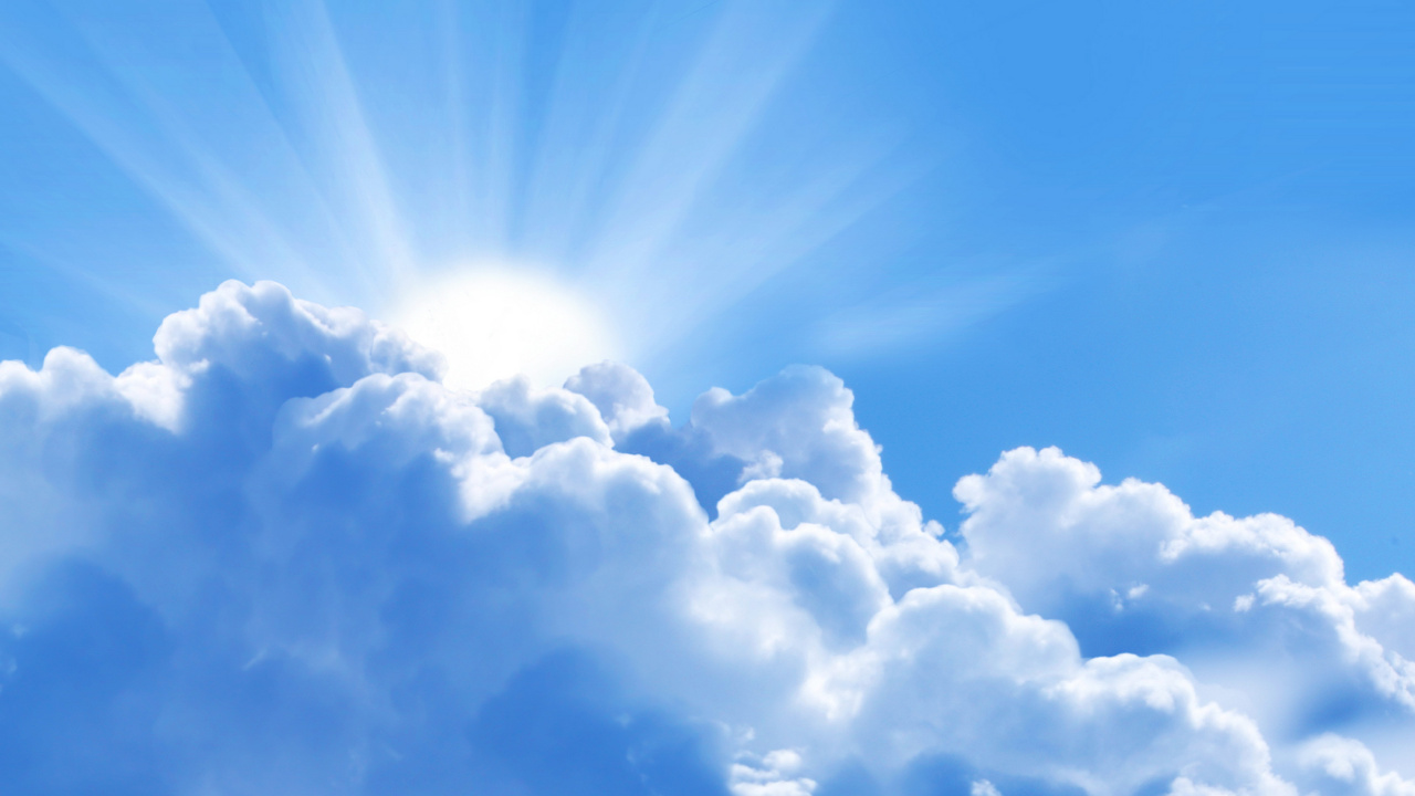 White Clouds and Blue Sky During Daytime. Wallpaper in 1280x720 Resolution