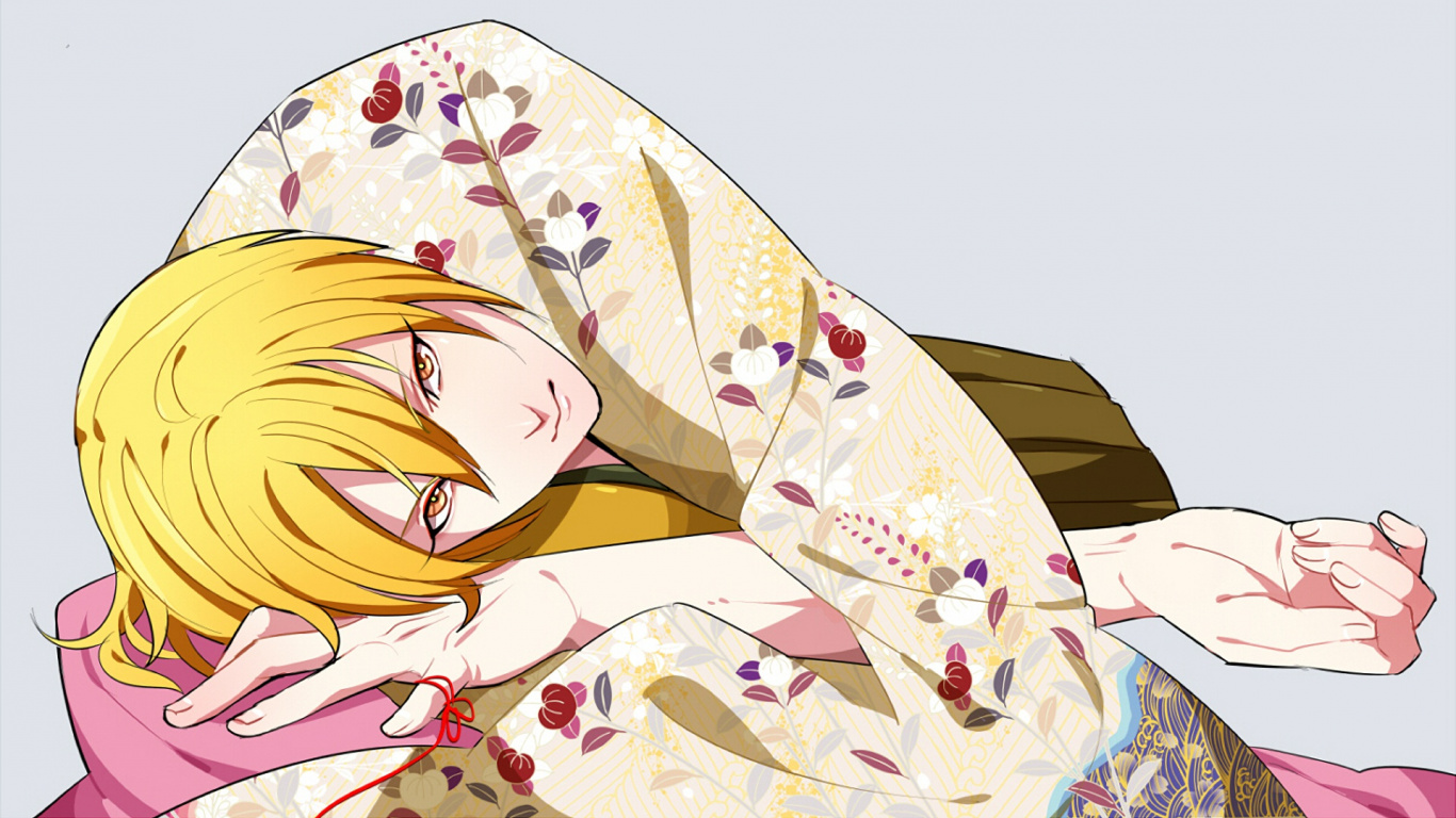 Illustration de Dragon Jaune et Blanc. Wallpaper in 1366x768 Resolution